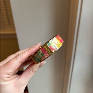 Vintage Lilly Pulitzer Floral Bangle